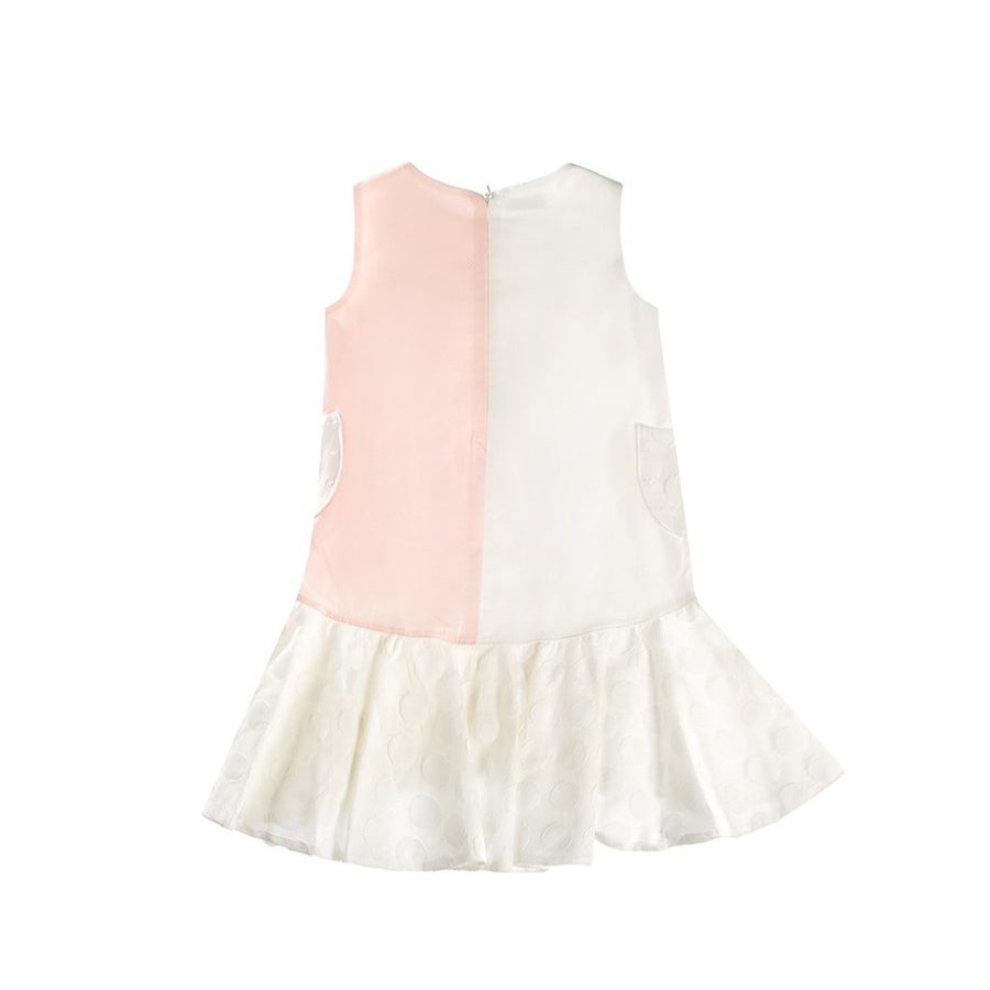 Clothes Fun & Fun | Fun & Fun Girl'S Bdr3297 Striped Dress - Peach, Cream