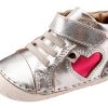 Shoes Old Soles Girl'S Casual Shoes | Old Soles Girl'S 4074 Pave My Heart Hightop Sneakers - Silver/Grey Serp/Fuchsia Foil