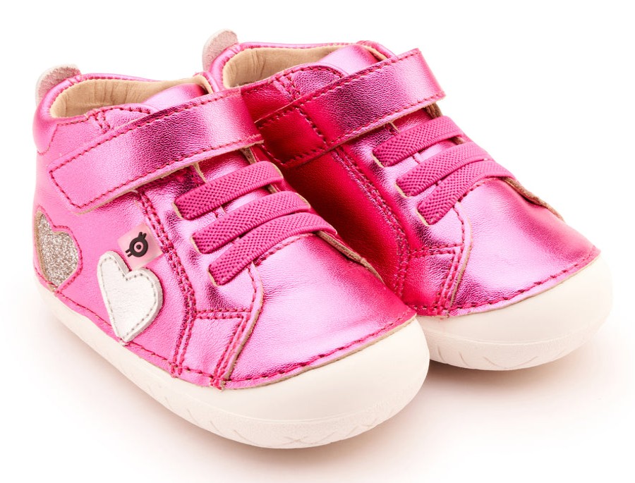 Shoes Old Soles Girl'S Casual Shoes | Old Soles Girl'S 4097 Harper Pave Casual Shoes - Fuchsia Foil / Silver / Glam Argent