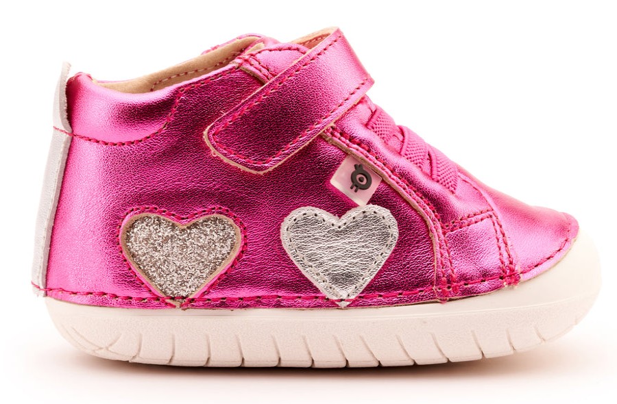 Shoes Old Soles Girl'S Casual Shoes | Old Soles Girl'S 4097 Harper Pave Casual Shoes - Fuchsia Foil / Silver / Glam Argent