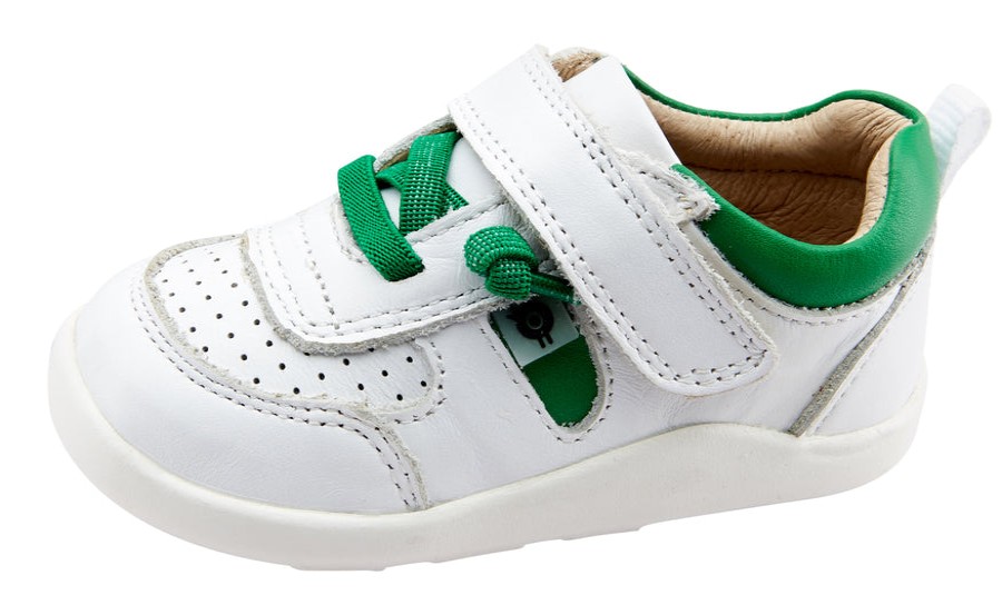 Shoes Old Soles Girl'S Casual Shoes | Old Soles Boy'S & Girl'S 8033 Drop-In Sneakers - Snow/Neon Green