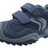 Shoes GEOX Boy'S Casual Shoes | Geox Boy'S Savage Hook And Loop Sneaker (Navy/Grey)