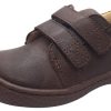 Shoes Livie & Luca Boy'S Casual Shoes | Livie & Luca Boy'S Hayes Mocha Brown Natural Leather Sneaker Shoe With Double Hook And Loop Straps