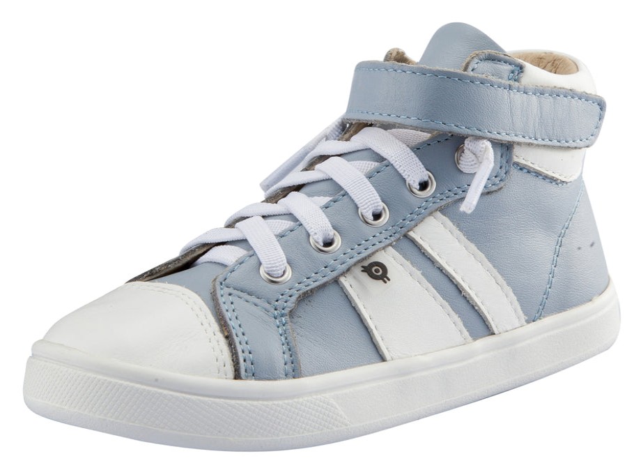 Shoes Old Soles Boy'S Casual Shoes | Old Soles Boy'S And Girl'S Urban Earth Leather Sneakers, Dusty Blue/Snow