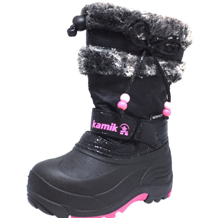 Shoes Kamik Girl'S Boots | Kamik Plume Girl'S Faux Fur Lined Waterproof Snow Protection Warm Winter Snow Boots