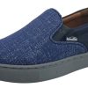 Shoes Venettini Boy'S Casual Shoes | Venettini Girl'S And Boy'S Blue Denim Skylar Leather Slip-On Sneaker