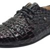 Shoes Manuela de Juan Boy'S Casual Shoes | Manuela De Juan Girl'S & Boy'S Mat Wine Croc Embossed Patent Leather Lace Up Oxford Shoes With Stitched Fringe