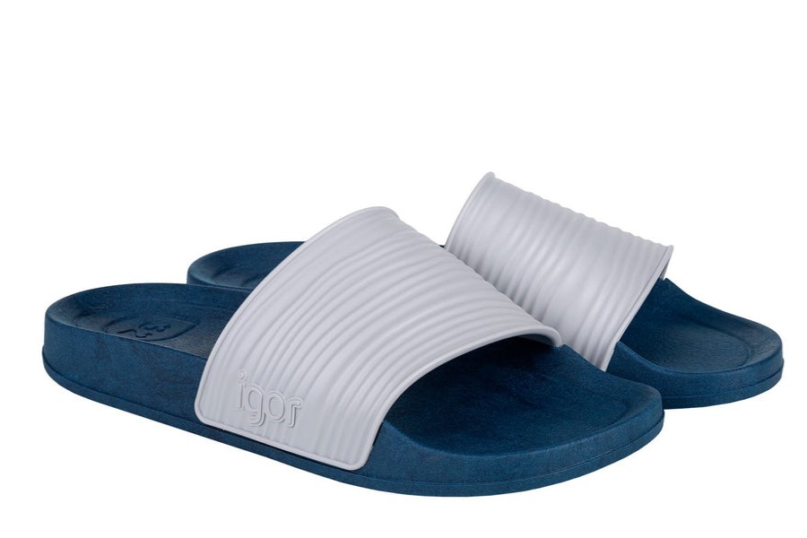 Shoes Igor Boy'S Sandals | Igor S10207 Boy'S & Girl'S Beach Nino Sandal - Marino/Gris