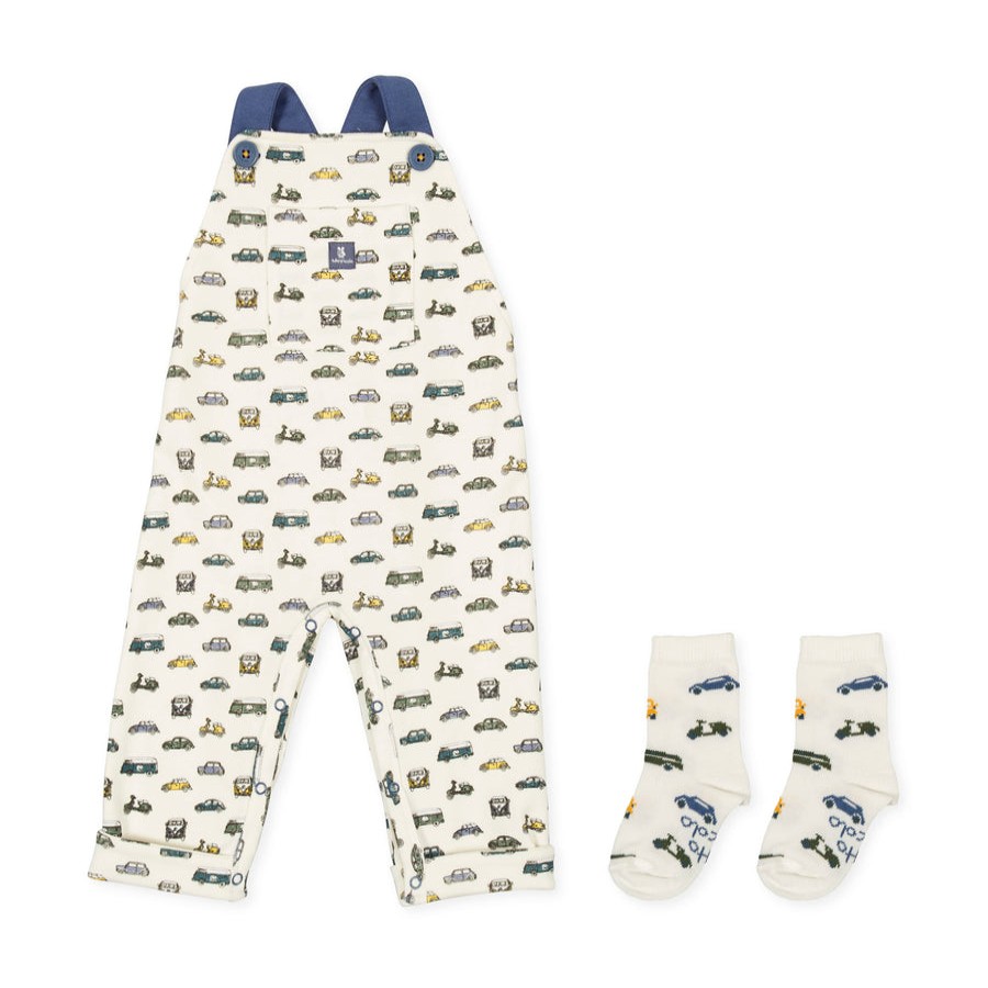 Clothes Tutto Piccolo | Tutto Piccolo 9322 Peto With Matching Socks- Ecru