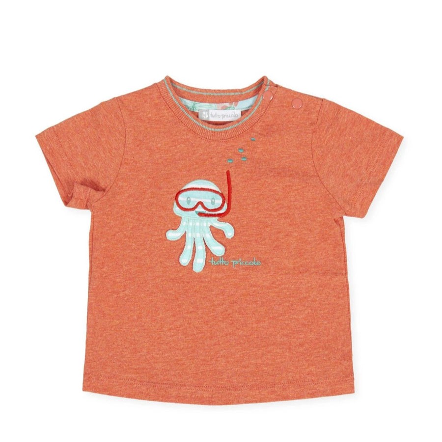 Clothes Tutto Piccolo | Tutto Piccolo Orange T-Shirt