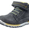 Shoes Beeko Boy'S Casual Shoes | Beeko Crawford Ii Grey Bootie Suede Hook And Loop For Boy'S