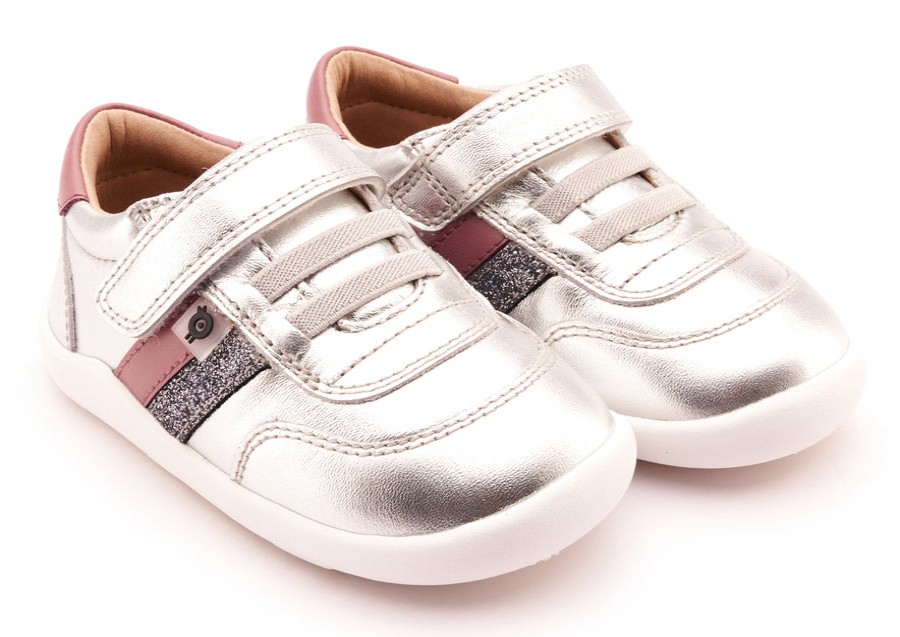 Shoes Old Soles Girl'S Casual Shoes | Old Soles Girl'S 8013 Play Ground Casual Shoes - Silver / Malva / Glam Gunmetal