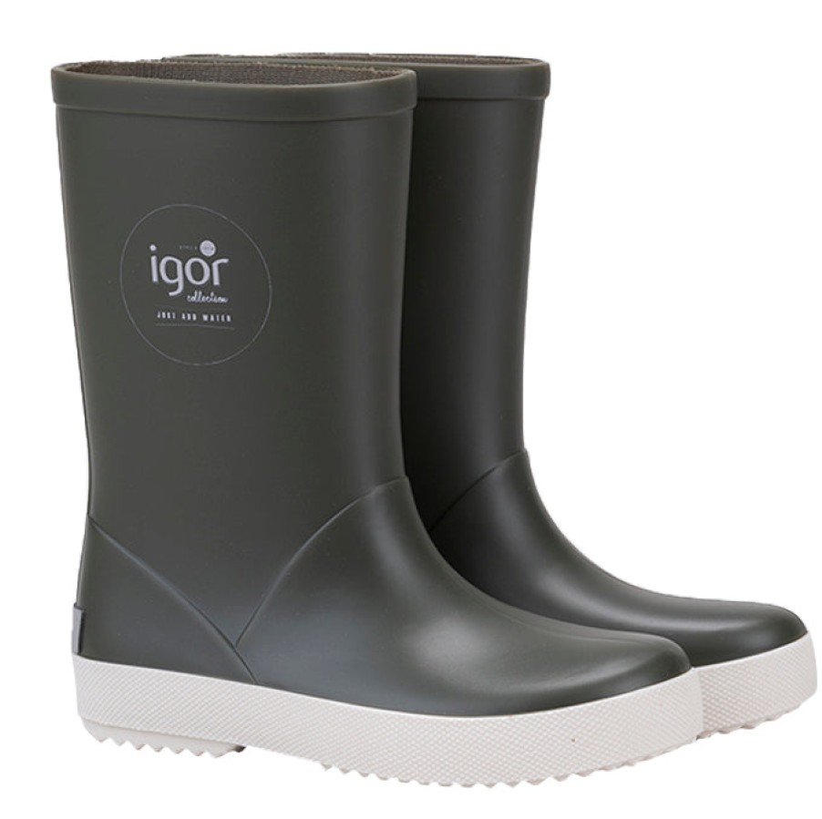 Shoes Igor Girl'S Boots | Igor Girl'S And Boy'S Splash Nautico Rain Boot, Khaki