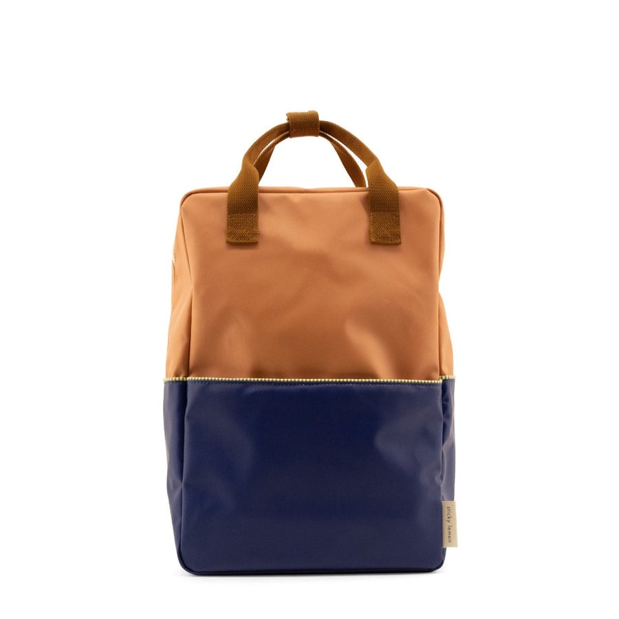 Accessories Sticky Lemon | Sticky Lemon Colourblocking Large Backpack, Morning Sky/Deep Lake Blue