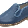 Shoes Hoo Shoes Boy'S Casual Shoes | Hoo Shoes Boy'S Navy Smooth Leather Smoking Loafer Flats