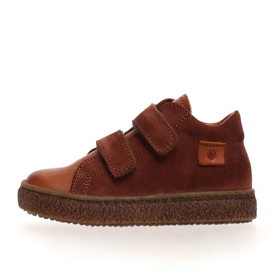 Shoes Naturino Boy'S Casual Shoes | Naturino Boy'S & Girl'S Albus Vl Nappa/Suede Spazz. Sneaker Shoes - Cognac