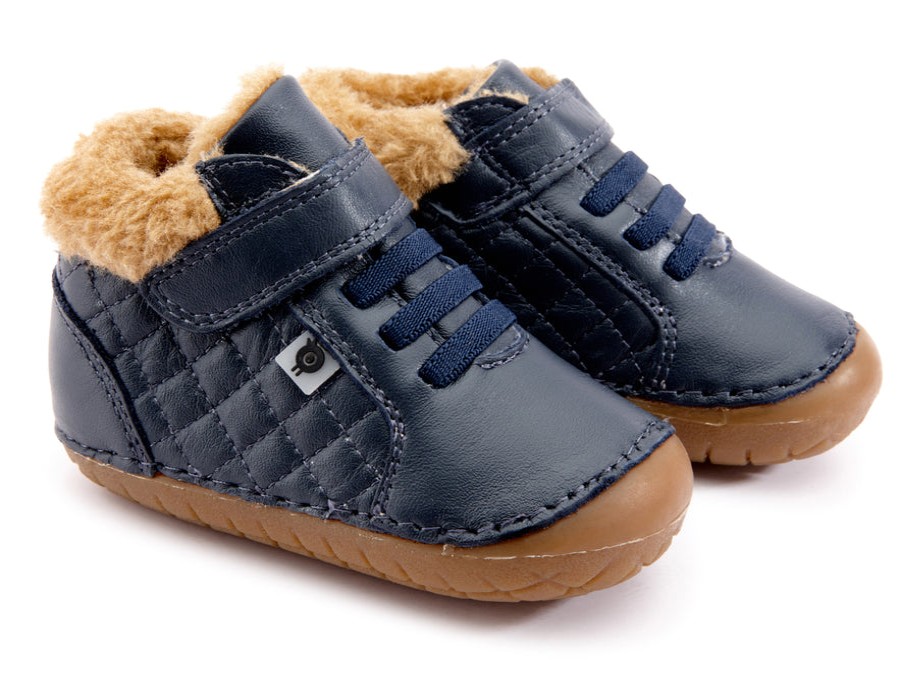 Shoes Old Soles Boy'S Casual Shoes | Old Soles Boy'S & Girl'S 4070 Flake Pave Sneaker Booties - Navy