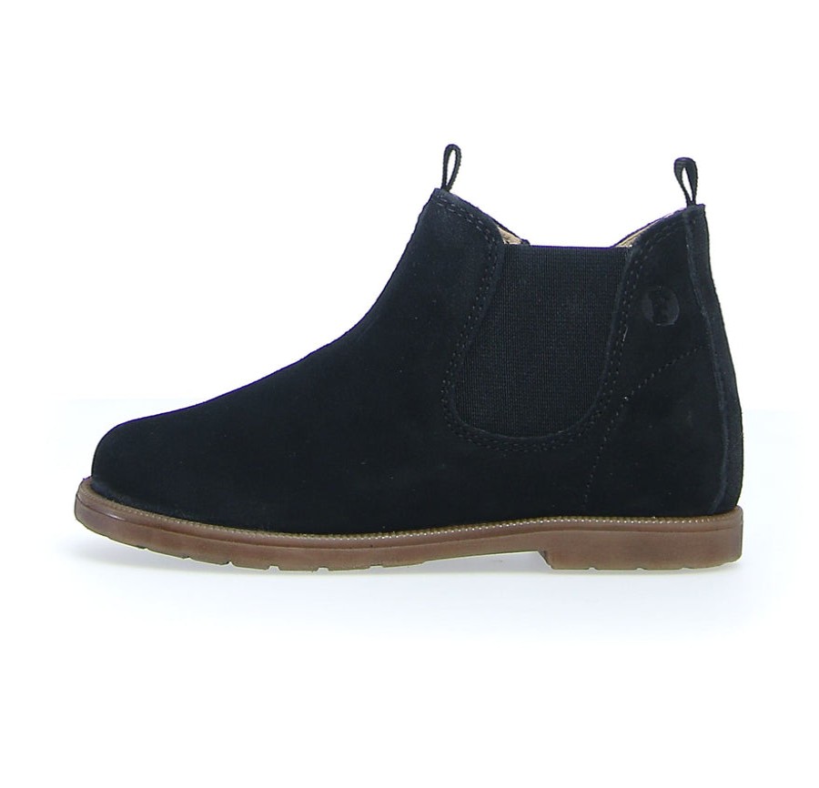 Shoes Naturino Girl'S Boots | Naturino Falcotto Girl'S & Boy'S Winter Wood Suede Sneakers - Black