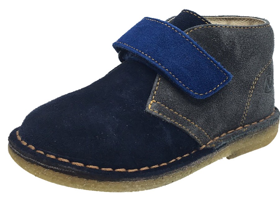 Shoes Naturino Boy'S Casual Shoes | Naturino Boy'S And Girl'S Hook And Loop Closure Chukka Desert Boot, Blue Multi