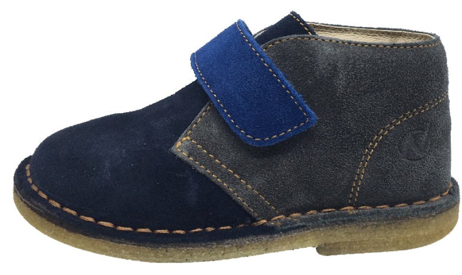 Shoes Naturino Boy'S Casual Shoes | Naturino Boy'S And Girl'S Hook And Loop Closure Chukka Desert Boot, Blue Multi