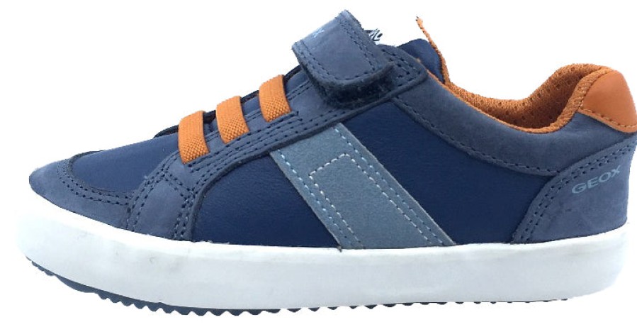 Shoes GEOX Boy'S Casual Shoes | Geox Boy'S Alonisso Sneakers, Blue/Orange