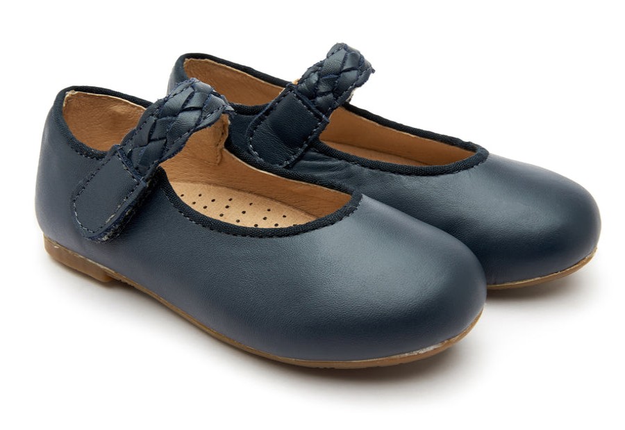 Shoes Old Soles Girl'S Dress Shoes | Old Soles Girl'S 817 Lady Plat Shoes - Navy