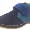 Shoes Naturino Boy'S Casual Shoes | Naturino Boy'S Navy & Blue Suede Classic Thick Single Hook And Loop Chukka Boot