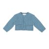 Clothes Tutto Piccolo | Tutto Piccolo 9502 Chaqueta Tricot Knitted Cardigan - Atlantic Blue