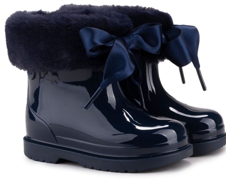 Shoes Igor Girl'S Boots | Igor Girl'S Bimbi Soft Rain Boots, Marino Navy Blue