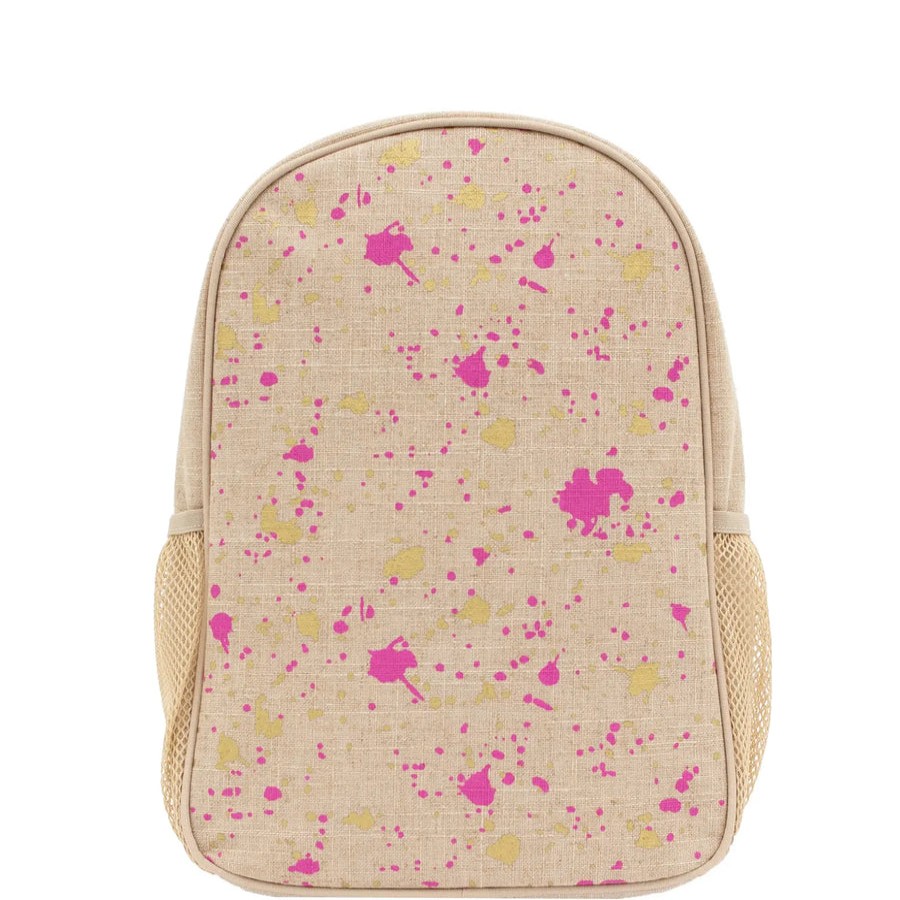 Accessories SoYoung | Soyoung Fuchsia And Gold Splatter Toddler Backpack