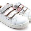 Shoes Old Soles Boy'S Casual Shoes | Old Soles Girl'S 6154 Triester Sneakers - Snow/Pink Frost/Silver