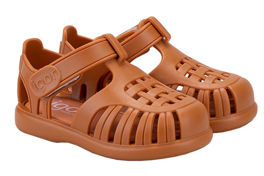 Shoes Igor Girl'S Sandals | Igor S10271 Girl'S & Boy'S Tobby Solid Sandals - Caramelo