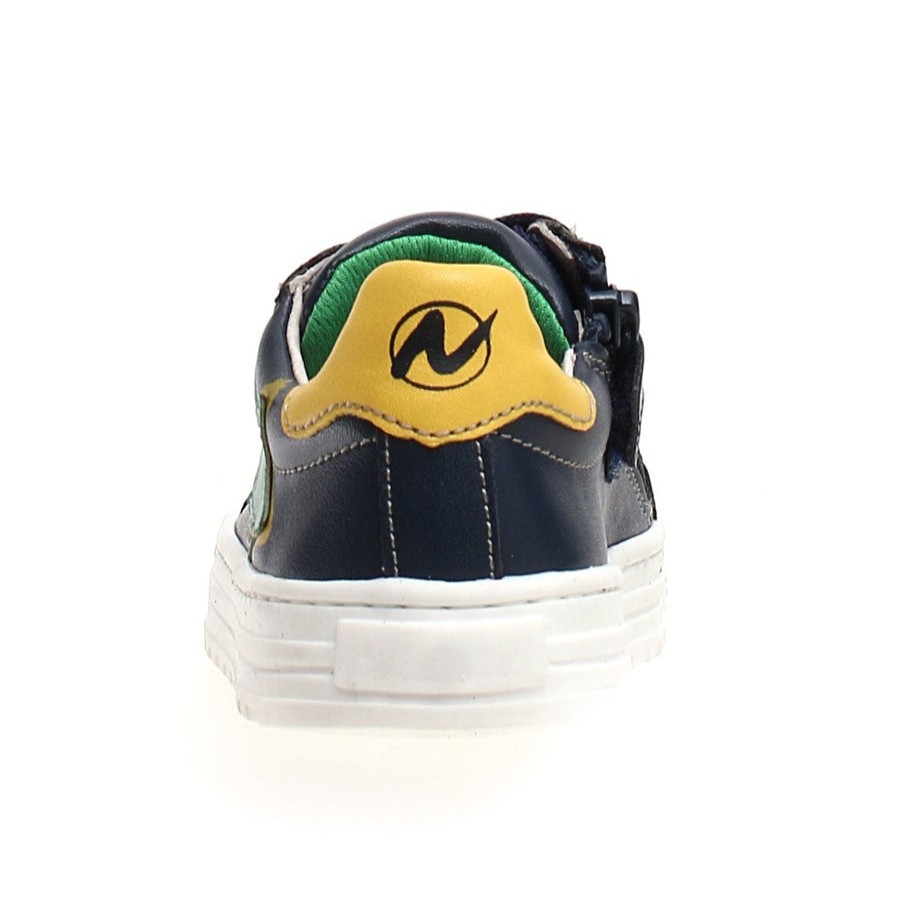 Shoes Naturino Boy'S Casual Shoes | Naturino Boy'S & Girl'S Kokie Zip Vitello Sneaker Shoes - Navy/Verde/Mais