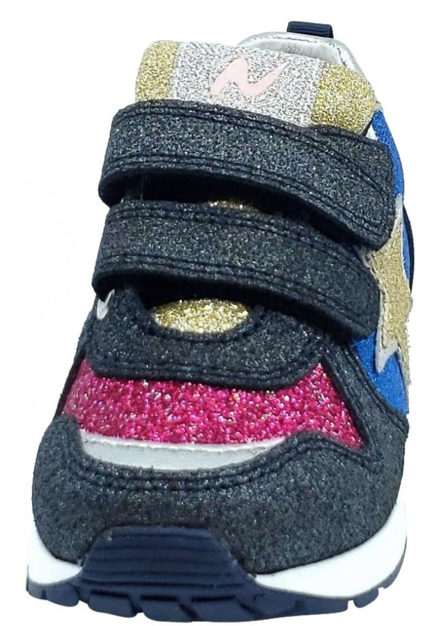 Shoes Naturino Boy'S Casual Shoes | Naturino Boy'S And Girl'S 1C69 Pat Vl Sneakers, Vel.Glitter/Glitter Navy/Multi