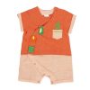 Clothes Tutto Piccolo | Tutto Piccolo Coral Vegetable Romper