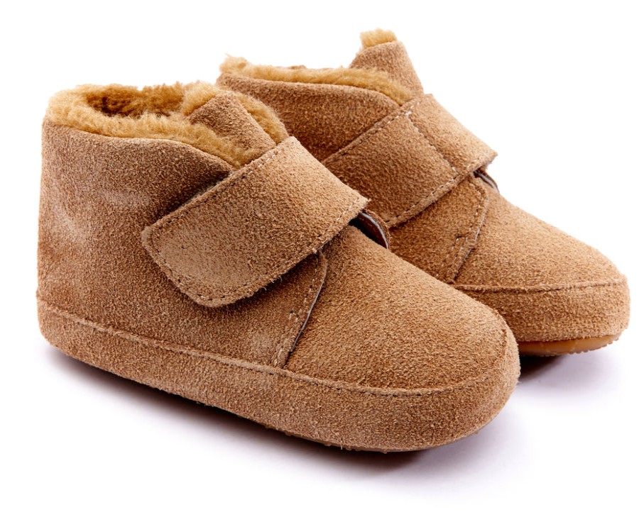 Shoes Old Soles Boy'S Casual Shoes | Old Soles Boy'S & Girl'S 0044R Shloofy Sneaker Booties - Natural Suede