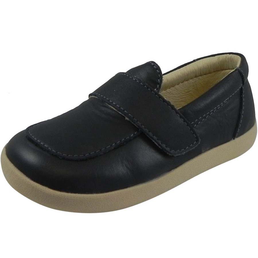 Shoes Old Soles Boy'S Casual Shoes | Old Soles Boy'S 346 Business Loafer Leather Slip On Shoe Black