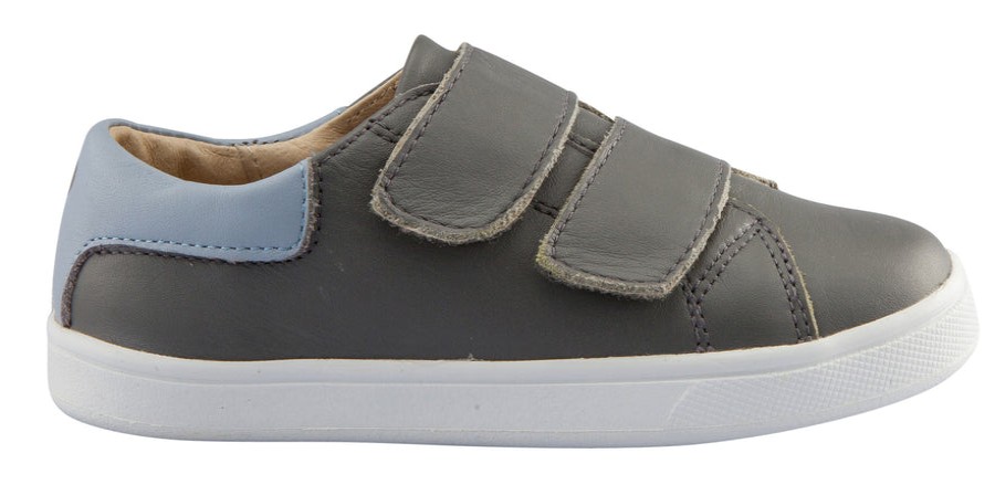 Shoes Old Soles Boy'S Casual Shoes | Old Soles Boy'S And Girl'S Castaway Runner Leather Sneakers, Grey/Dusty Blue