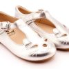 Shoes Old Soles Girl'S Dress Shoes | Old Soles Girl'S 816 Kitty-Jane Dress Shoes - Silver