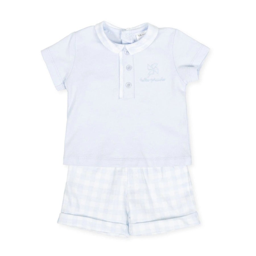 Clothes Tutto Piccolo | Tutto Piccolo Blue Jersey Set