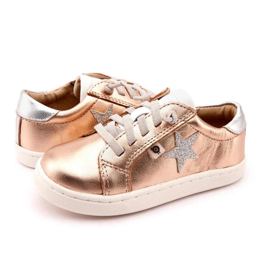 Shoes Old Soles Girl'S Casual Shoes | Old Soles Girl'S Milky Way Sneakers - Copper/Silver/Snow/Glam Argent