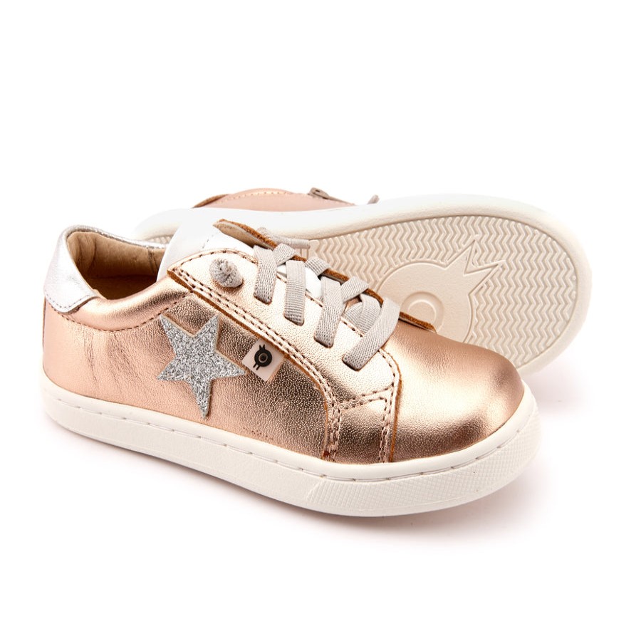 Shoes Old Soles Girl'S Casual Shoes | Old Soles Girl'S Milky Way Sneakers - Copper/Silver/Snow/Glam Argent