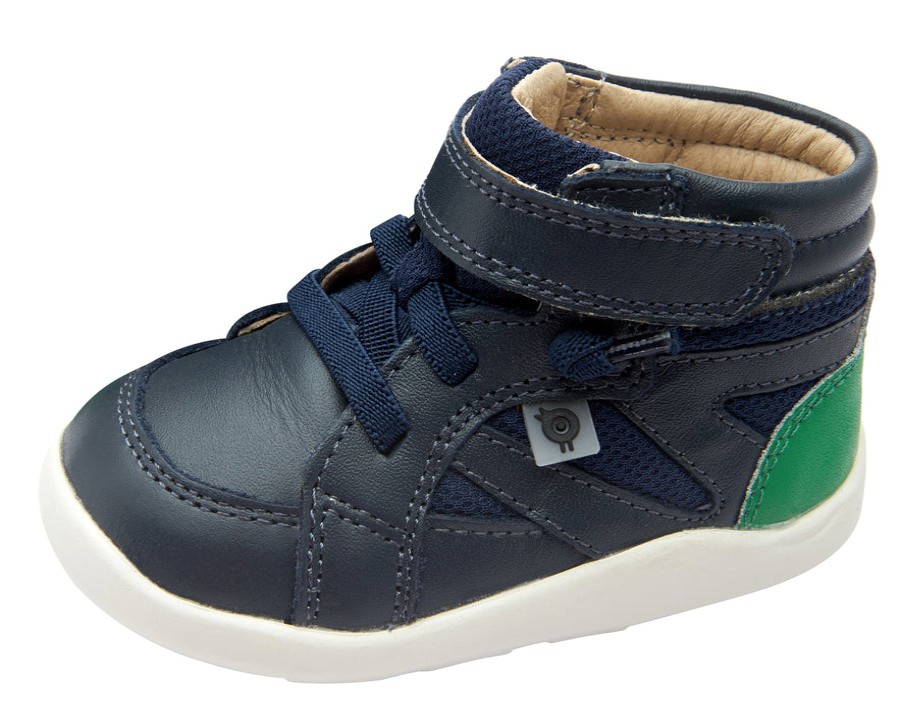 Shoes Old Soles Boy'S Casual Shoes | Old Soles Boy'S & Girl'S 8002 High Ground Sneakers - Navy/Neon Green