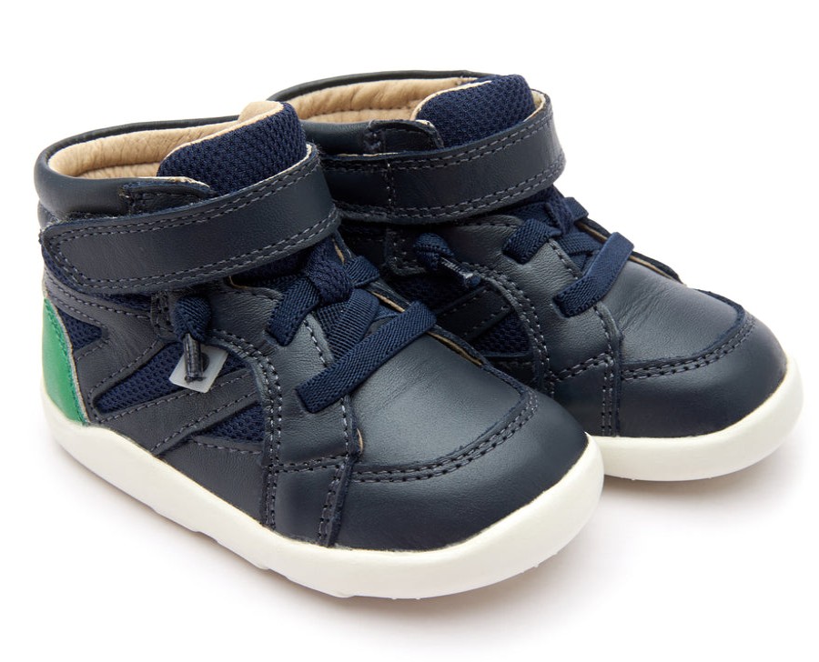 Shoes Old Soles Boy'S Casual Shoes | Old Soles Boy'S & Girl'S 8002 High Ground Sneakers - Navy/Neon Green