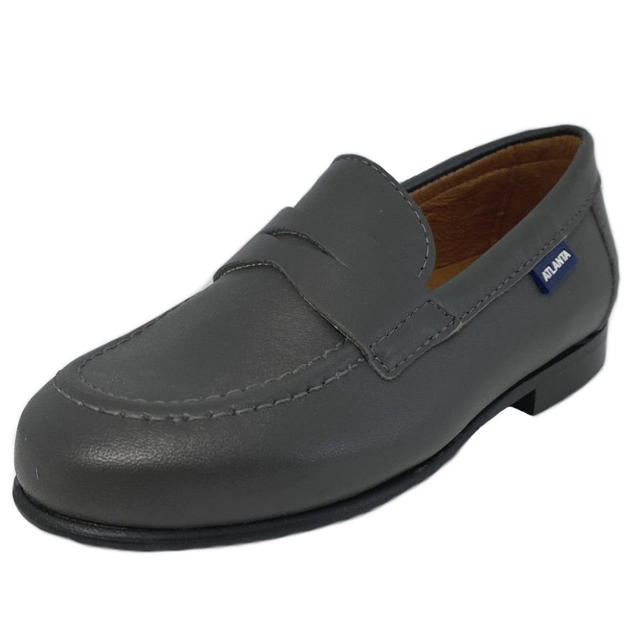 Shoes Atlanta Mocassin Girl'S Dress Shoes | Atlanta Mocassin Girl'S And Boy'S Penny Loafers, Grigio