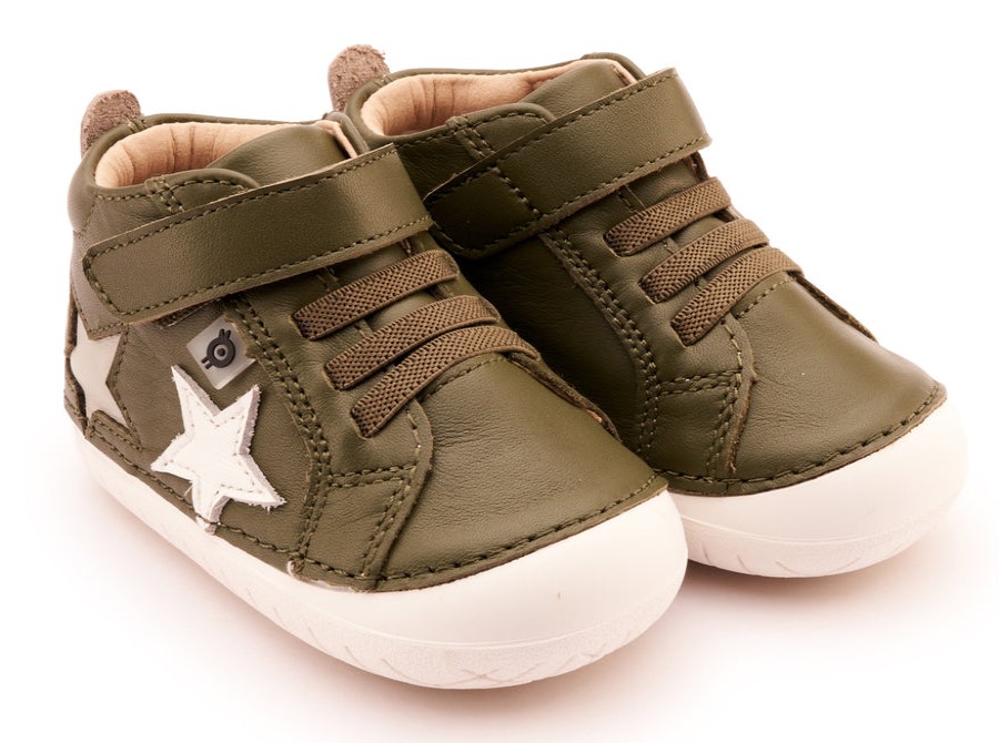 Shoes Old Soles Boy'S Casual Shoes | Old Soles Boy'S 4098 Starstar Pave Casual Shoes - Militare / Snow / Gris