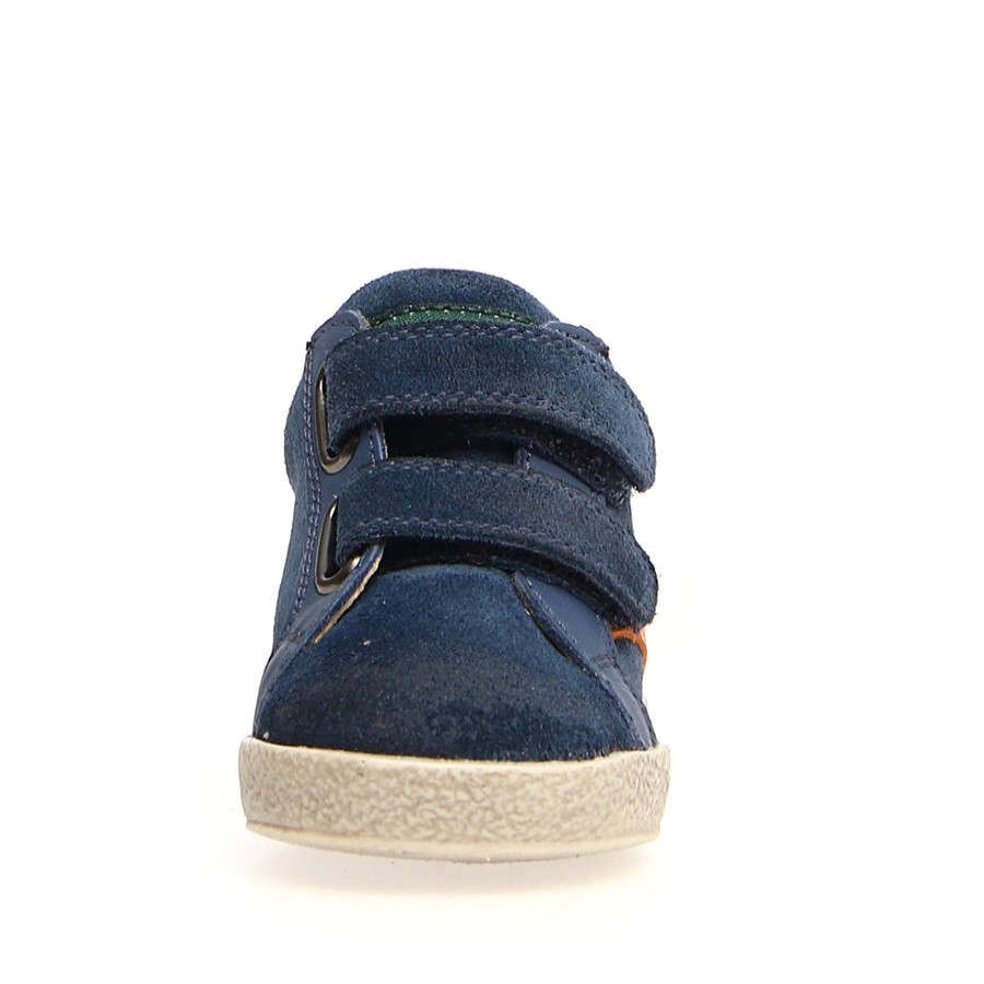 Shoes Naturino Girl'S Casual Shoes | Naturino Falcotto Boy'S Panki Sneakers, Indigo/Orange