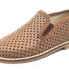 Shoes Luccini Boy'S Casual Shoes | Luccini Basket Weave Tan Cuero Leather Smoking Loafer