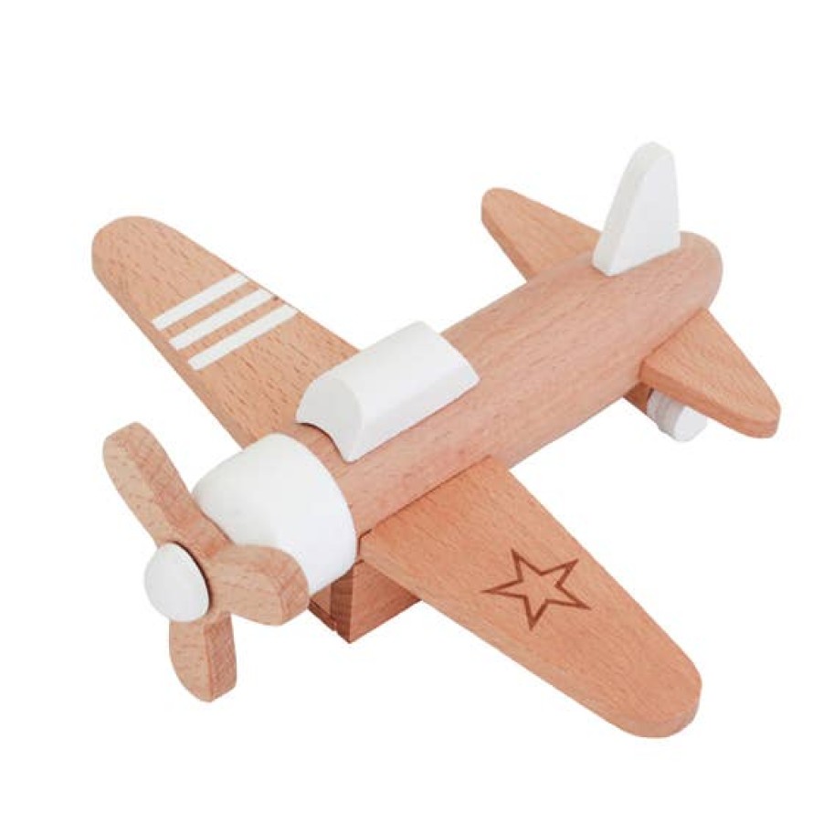 Toys & Baby Stuff kiko+ & gg* | Kiko+ & Gg* Hikoki Pull-Back Propeller Plane