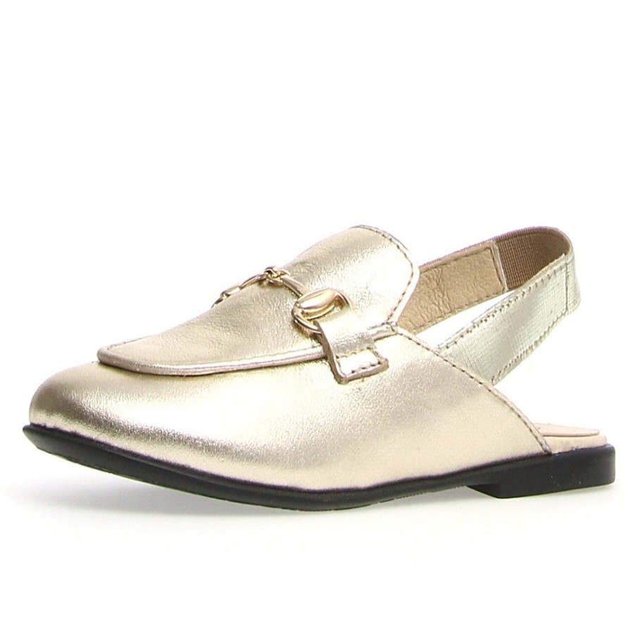 Shoes Naturino Girl'S Dress Shoes | Naturino Girl'S Mestre Sling Backs - Metallic Platinum